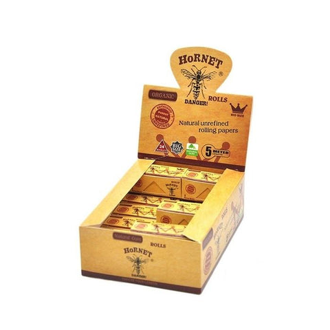 24 Hornet Natural Organic Papers 5 meter Roll - GU PAK