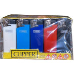 25 Clipper Flat Fit Translucent Electronic Lighters - TK21R - GU PAK