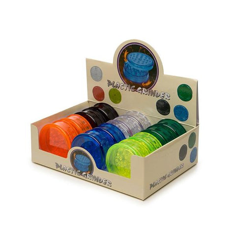 2 Parts Mixed Colour Plastic Grinder - HX033 - GU PAK