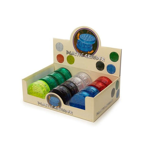 2 Parts Mixed Colour Plastic Grinder - HX048 - GU PAK