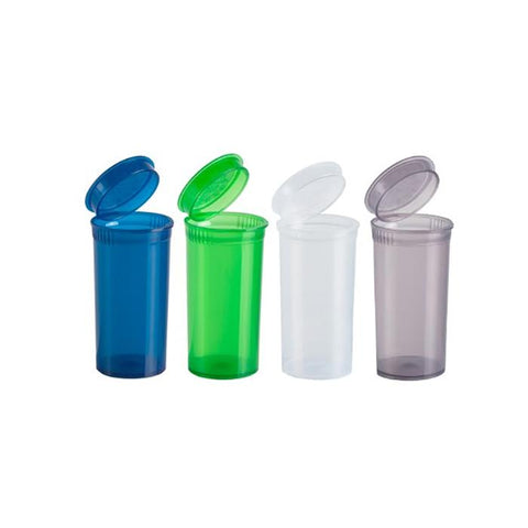 315 x 13 Dram Pop Top Storage Bottles - Mixed Colours - GU PAK