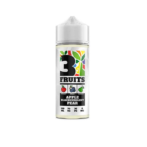 3 Fruits 100ml Shortfill 0mg (70VG/30PG) - GU PAK
