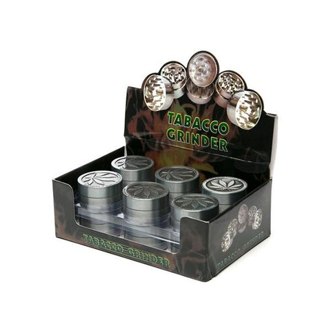 3 Parts Mini Metal Silver Grinder - HX003LS-BM - GU PAK