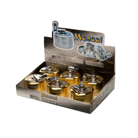 6 x 3 Parts Manual Metal Gold Grinder - HX058SY-3G - GU PAK