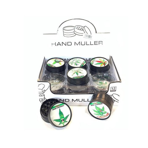 12 x D&K 3 Parts Handmuller Metal Grinder - DK5053-3 - GU PAK