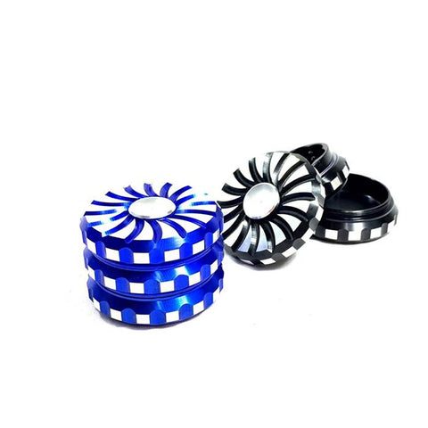 6 x 63mm 3 Parts Spinning Aluminium Grinder - CN6470 - GU PAK