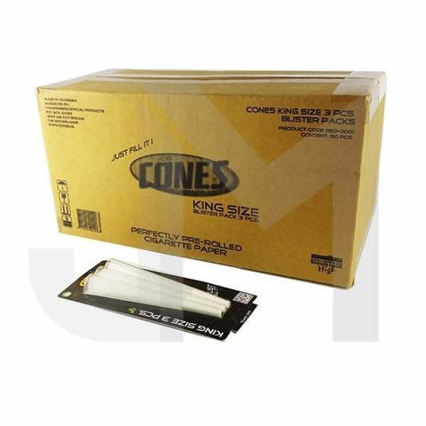 Cones King Size Pre-rolled 3 Pieces Blister Pack - GU PAK