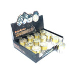 12 x 3 Parts Handmuller Silver Gold Bullet Metal 40mm Grinder - HX240G - GU PAK
