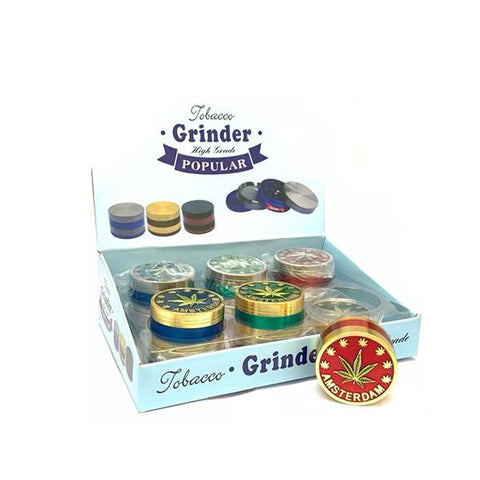 12 x 4 Parts High Grade Amsterdam Metal Grinder - HX103DY-3 - GU PAK