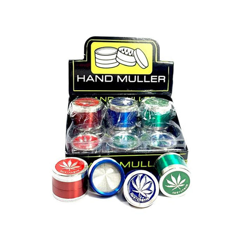 12 x 4 Part Handmuller Amsterdam Metal Grinder - DK 5875-4 - GU PAK