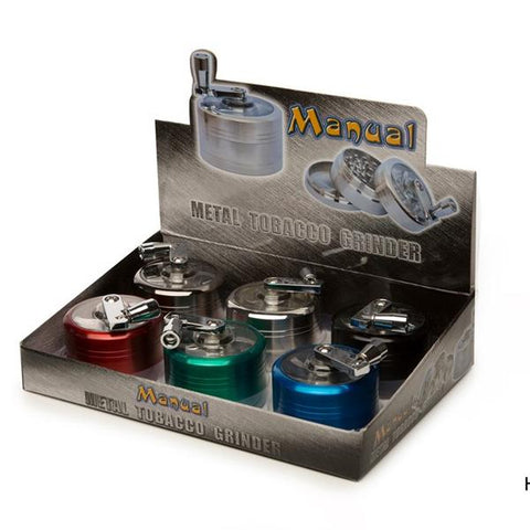 4 Parts Manual Metal Mix Colour Grinder - HX058SY-3 - GU PAK