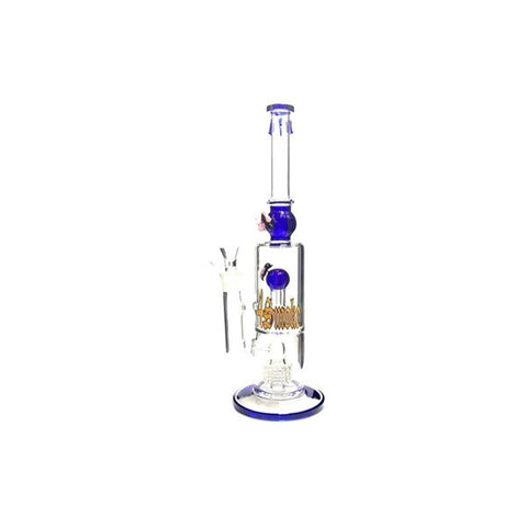 Large 4Smoke Multi Colour Percolator Bong 1510 - 2649 - GU PAK
