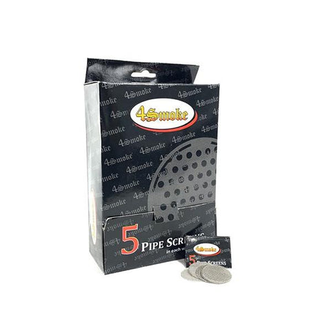 4Smoke Silver Pipe Screen 25mm - GU PAK