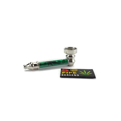 4Smoke Small Smoking Pipe with Screens - HX251A-1 - GU PAK