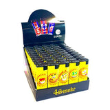 4Smoke Wind-Proof Printed Lighters 50 Pack - FV10 - GU PAK