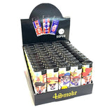 4Smoke Wind-Proof Printed Lighters 50 Pack - FV10 - GU PAK