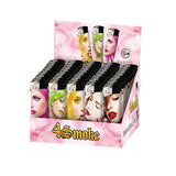 50 x 4Smoke Electronic Printed Lighters - YZ218DK - GU PAK