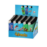 50 x 4Smoke Electronic Printed Lighters - YZ218DK - GU PAK