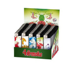 50 x 4Smoke Electronic Printed Lighters - YZ218DK - GU PAK