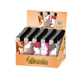 50 x 4Smoke Electronic Printed Lighters - YZ218DK - GU PAK