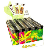 50 x 4Smoke Electronic Lighters Various Designs - WK73 - GU PAK