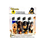 12 x 4Smoke 4 Pack Electronic Printed Lighters - DY007 - GU PAK