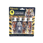 12 x 4Smoke 4 Pack Electronic Printed Lighters - DY007 - GU PAK