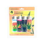 12 x 4Smoke 4 Pack Electronic Printed Lighters - DY007 - GU PAK