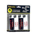 12 x 4Smoke 4 Pack Electronic Printed Lighters - DY007 - GU PAK