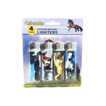 12 x 4Smoke 4 Pack Electronic Printed Lighters - DY007 - GU PAK