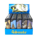 50 x 4Smoke Electronic Printed Lighters - DY068 - GU PAK