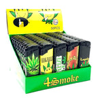 50 x 4Smoke Electronic Printed Lighters - DY068 - GU PAK