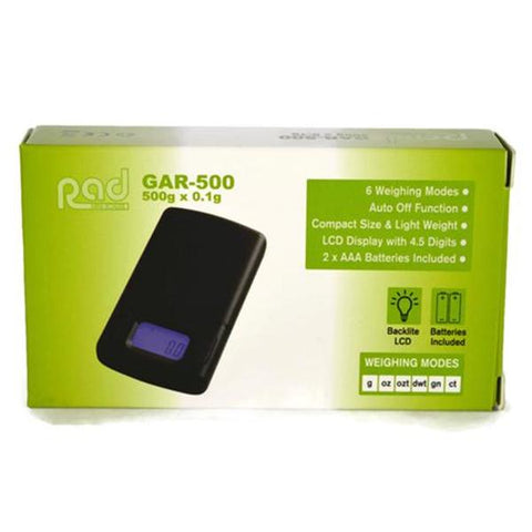 Rad GAR-500 Digital Mini Scale 0.1g - 500g (GAR-500) - GU PAK