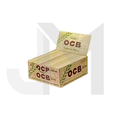 50 OCB Organic Hemp King Size Slim Papers - GU PAK