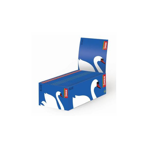 50 Swan Blue Regular Size Rolling Papers - GU PAK