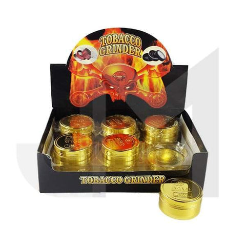 3 Parts Gold Coin Metal 50mm Grinder - GU PAK