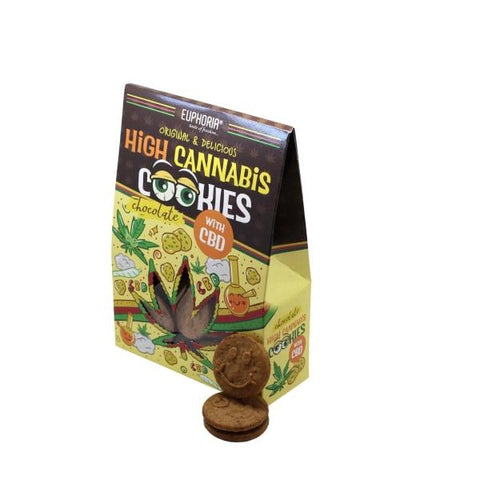Euphoria High Cannabis Chocolate Cookies with CBD - GU PAK