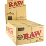 24 Raw Classic King Size Slim Rolling Papers + Tips (Connoisseur) - GU PAK