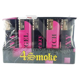 25 x 4Smoke Wind-Proof Printed Lighters - 218WE - GU PAK