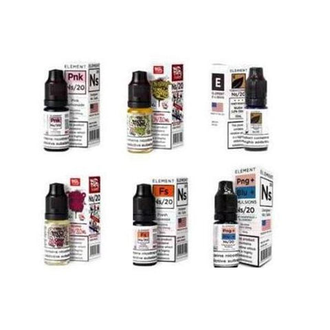 20MG Element Designer 10ML Flavoured Nic Salts - GU PAK