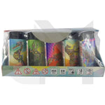 4Smoke Refillable Flat Printed Lighters 25 Pack - XHD8111 - GU PAK