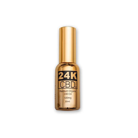 24K CBD 500mg Premium Organic Hemp Seed Oil 30ML - GU PAK