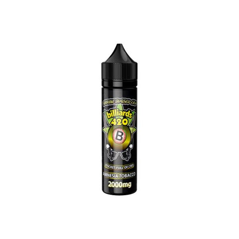 Billiards 420 Terpene Infused 50ml E-Liquid 2000mg CBD - GU PAK