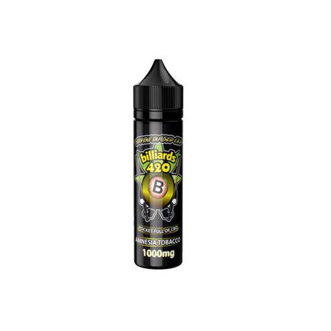 Billiards 420 Terpene Infused 50ml E-Liquid 1000mg CBD - GU PAK