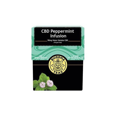 Buddha Teas CBD Peppermint Infusion Tea Bags 5mg - GU PAK