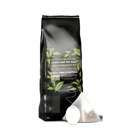 Equilibrium CBD Gourmet Loose Leaf Tea Bags - English Breakfast Tea - GU PAK