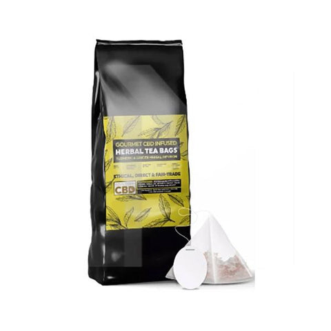 Equilibrium CBD Gourmet Herbal Tea Bags - Ginger & Turmeric - GU PAK