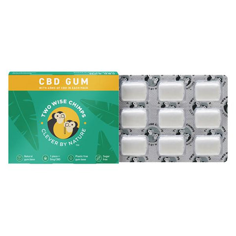 Two Wise Chimps CBD Chewing Gum 45mg - GU PAK