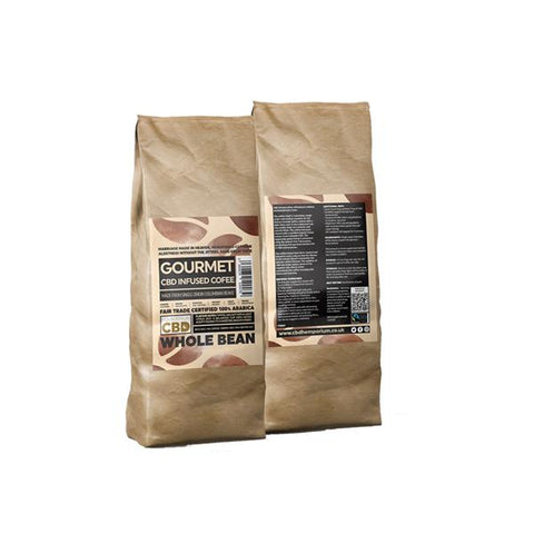 Equilibrium CBD 1000mg Gourmet Whole Bean CBD Coffee Bulk 1kg Bag - GU PAK