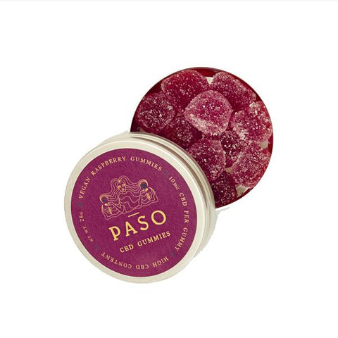 Paso CBD Gummies 120mg CBD - Raspberry - GU PAK